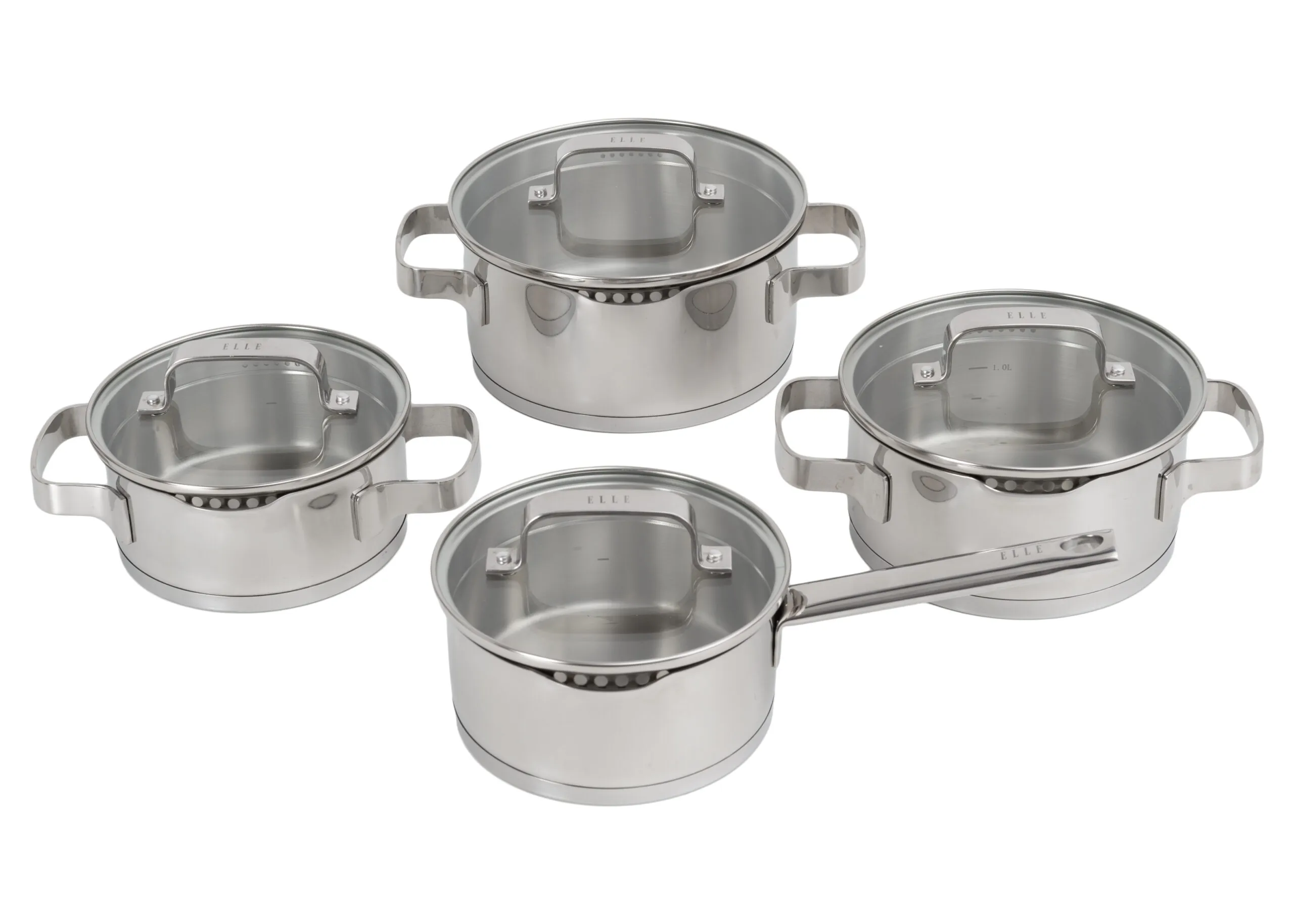 ELLE Gourmet Moderne 8-delige Pannenset