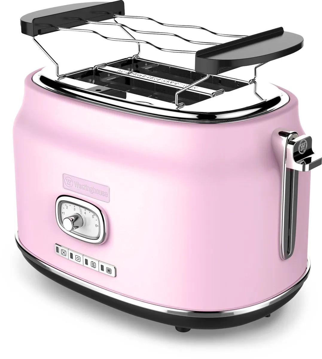 Westinghouse Retro Broodrooster 2 Sleuven - Roze