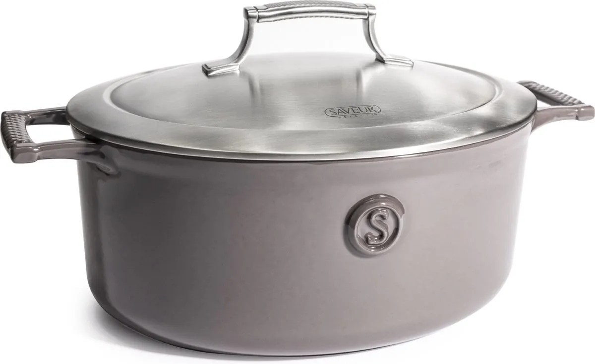 Saveur Selects - Voyage serie - gietijzeren pan - Ovale braadpan - 30cm