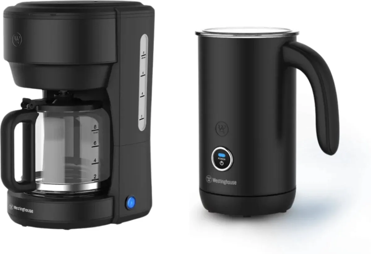Westinghouse - Basic Serie set - Melkopschuimer + Koffiezetapparaat