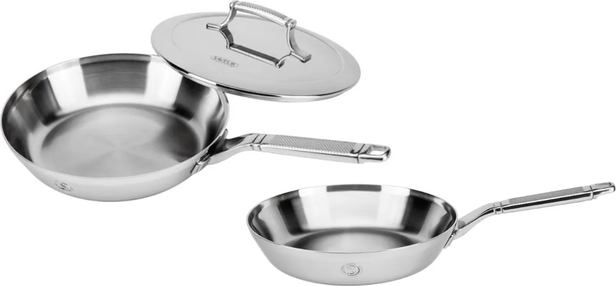 Saveur Selects Koekenpannenset - Voyage Series - Triply RVS - 2-delig