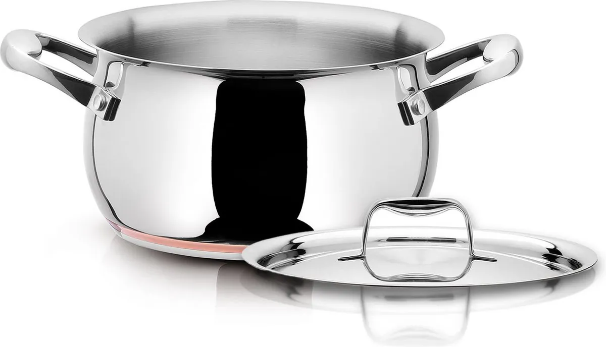 Giannini LaBond Kookpan met Deksel - Ø 19.5 cm - Geschikt voor alle warmtebronnen