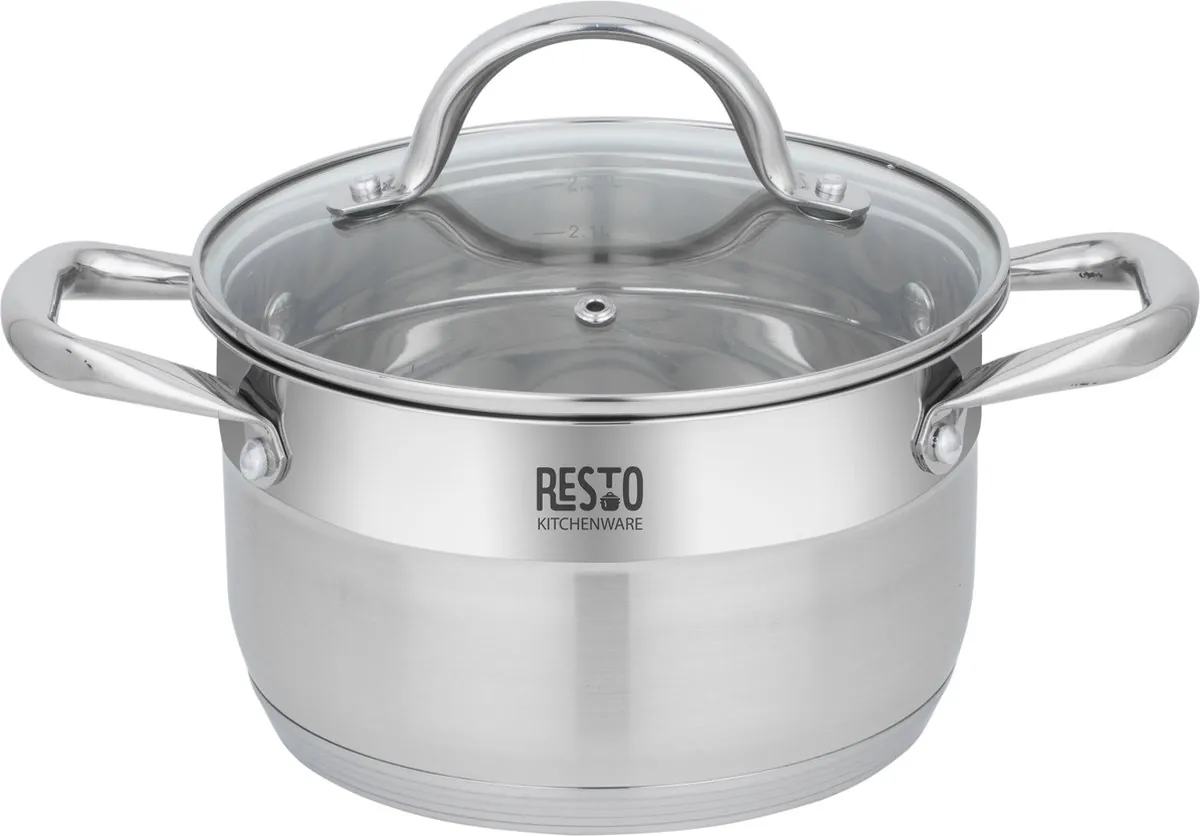 Resto - Rigel Kookpan - Braadpan - Glazen deksel - 2,7L