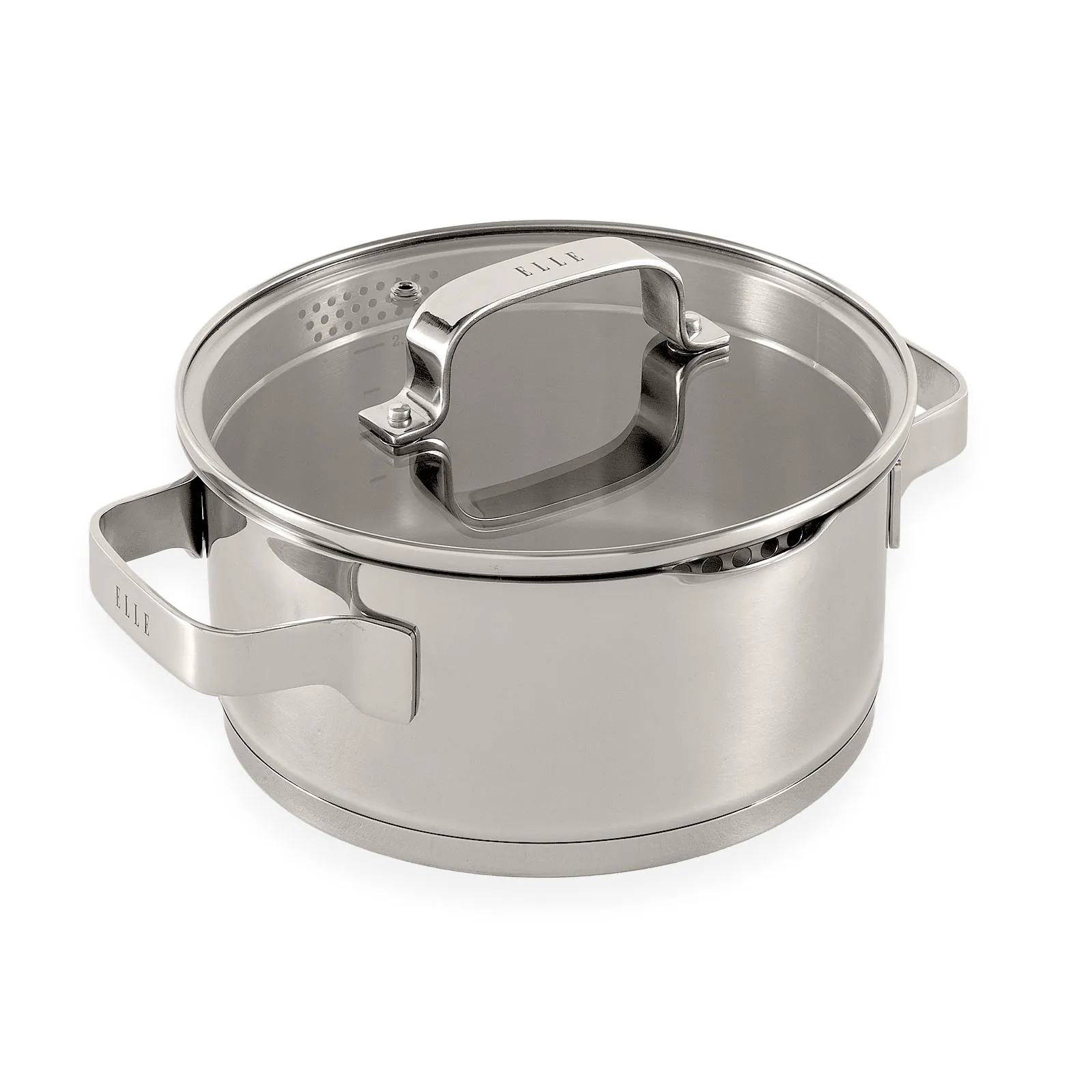 ELLE Gourmet Moderne Kookpan met Deksel - Ø 20 cm - Geschikt voor alle warmtebronnen