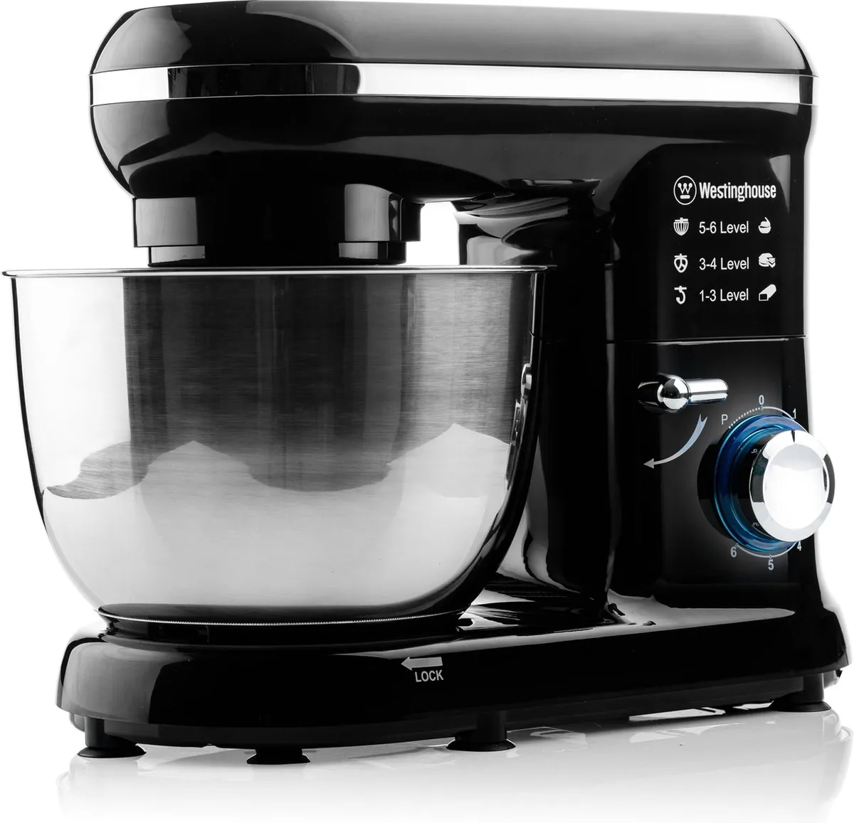 Westinghouse Keukenmachine met Deeghaak, Klopper en Garde