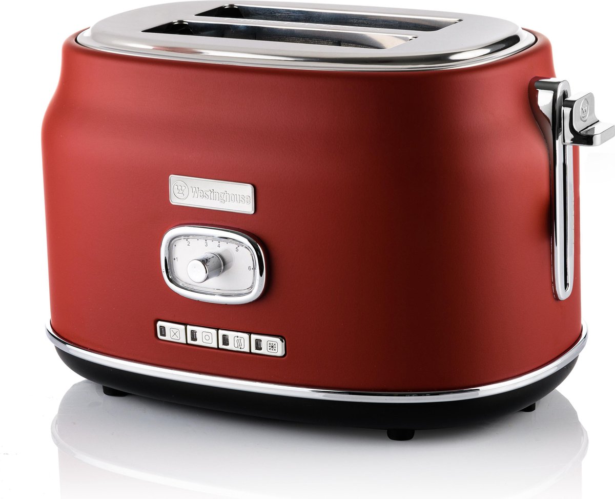 Westinghouse Retro 2 Slice Broodrooster - Rood
