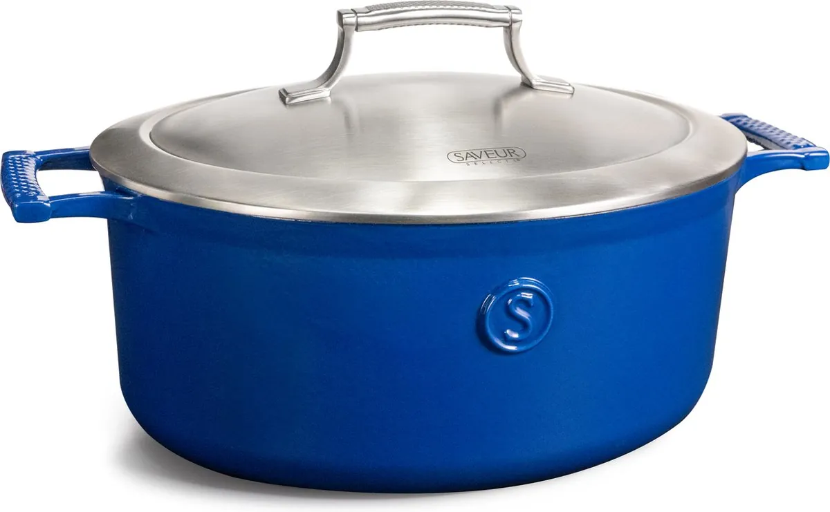 Saveur Selects - Voyage serie - gietijzeren pan bbq - Ovale braadpan - 30cm
