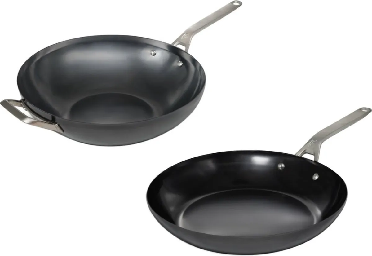 Saveur Selects – Carbon Steel - pfas vrije pannenset - 2-delig